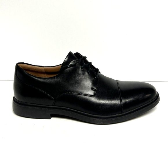 Clarks Men's Un Tailor Cap Toe Oxford Black, Size 10 M - Picture 1 of 6